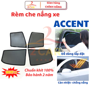 Rèm che nắng xe Hyundai Accent 2018- 2024, 2025 có hút nam châm cao cấp