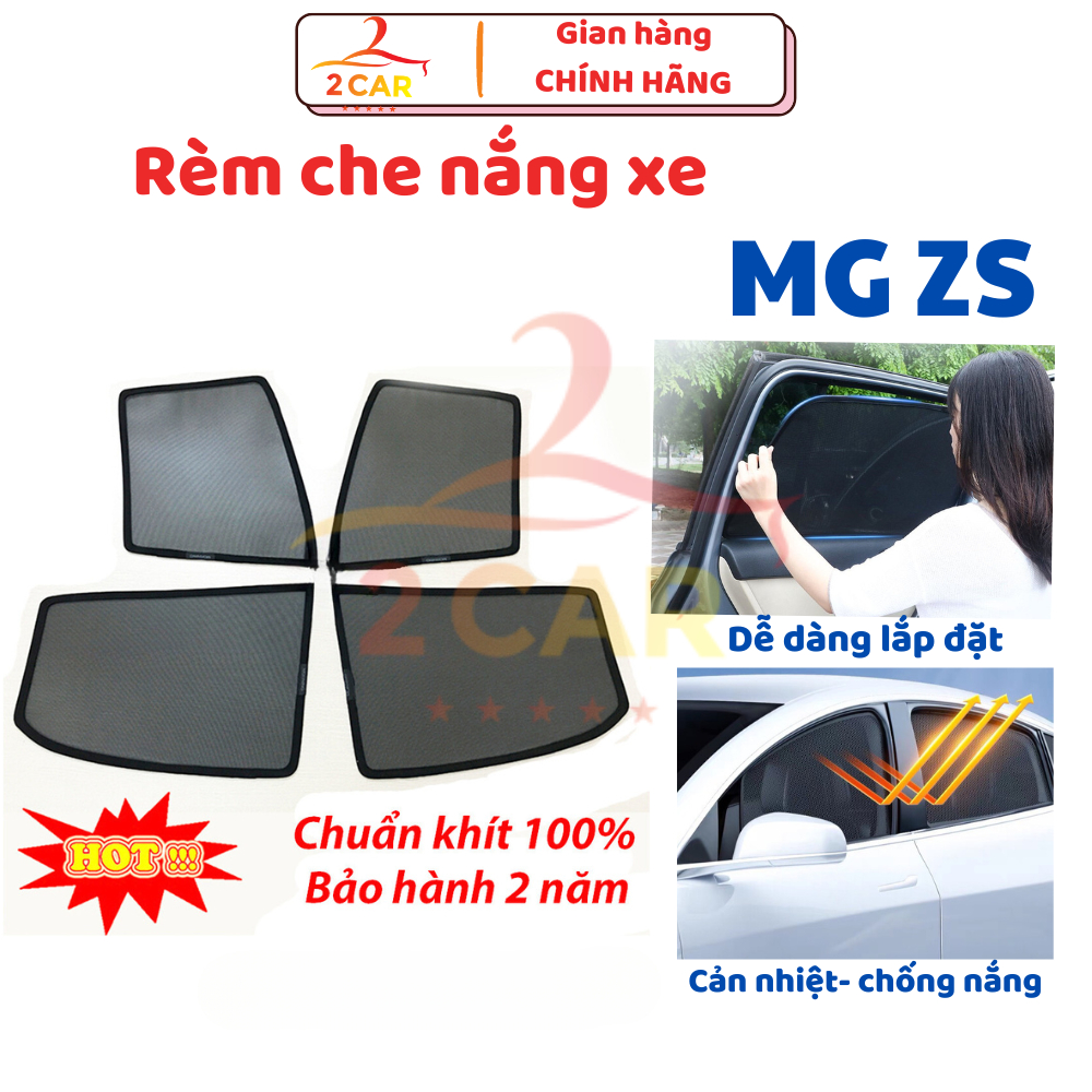 Rèm Che Nắng Nam Châm Xe MG ZS 2021-2022-2023-2024 Bộ 4 Tấm