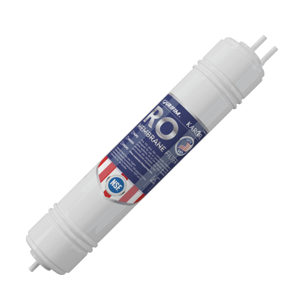 Màng lọc RO 100GPD Hàn Quốc Karofi - Lõi số 4 Karofi công suất 20l/h cắm nhanh đúc nguyên khối - Hàng chính hãng