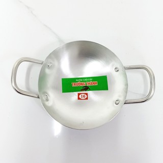 Combo 3 chảo nhôm (16cm,18cm,22cm) loại dày lòng sâu tráng bánh xèo, xào chính hãng giá rẻ - Hunghome