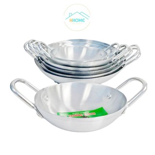 Combo 3 chảo nhôm (16cm,18cm,22cm) loại dày lòng sâu tráng bánh xèo, xào chính hãng giá rẻ - Hunghome