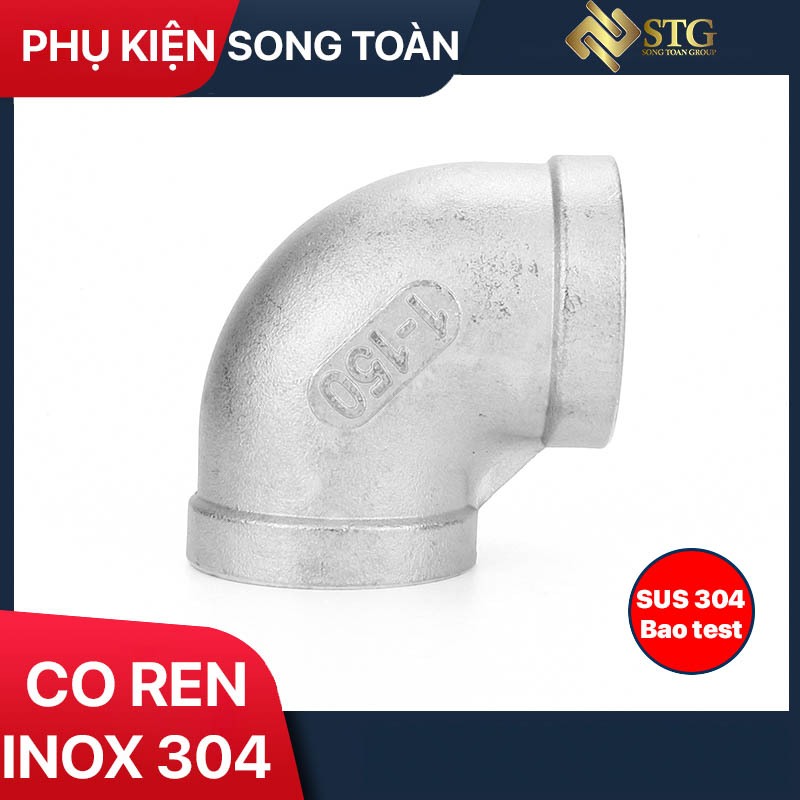 Co Ren Inox 304, Cút Ren Trong Inox 13 17 21 27 34 - Hai Đầu Ren Trong ...