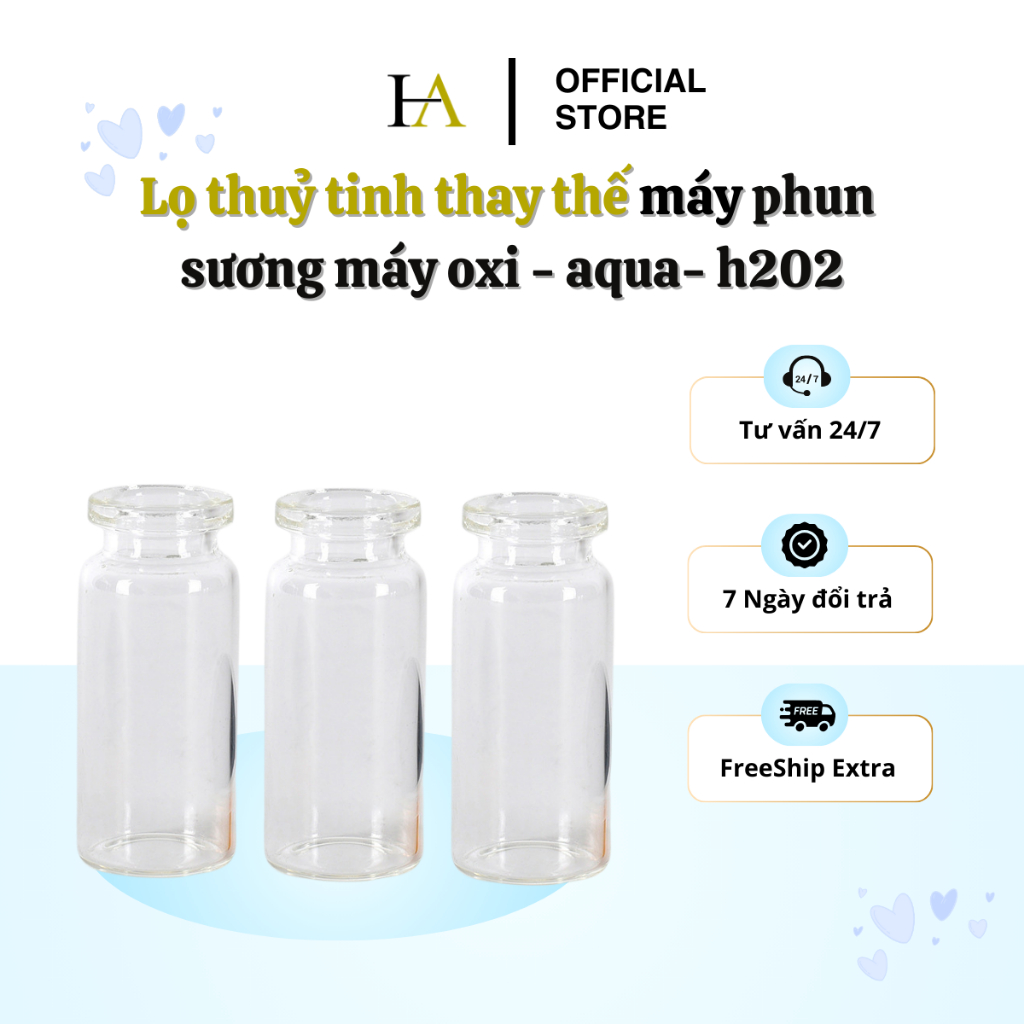 COM BO 10 Lọ Thủy Tinh Thay Thế Máy Phun Sương Oxi Aqua H2O2 – Phụ Kiện ...