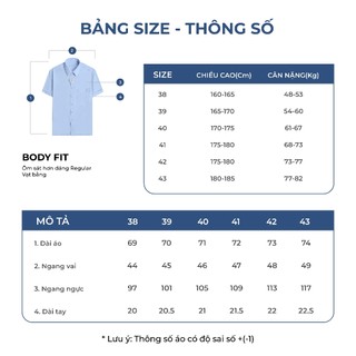 Owen - Áo sơ mi ngắn tay Body Fit AB261094NT màu Đen chất liệu Poly Rayon