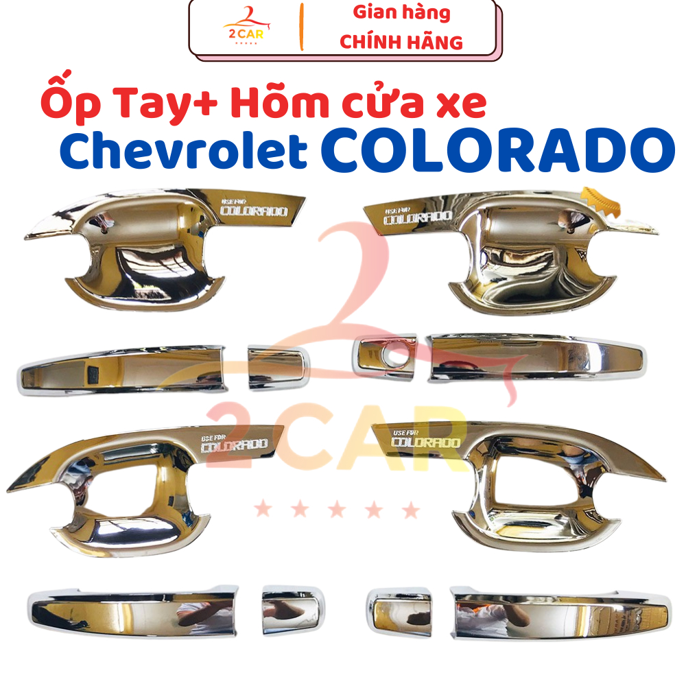 Ốp Tay, Hõm Cửa Xe Chevrolet Colorado 2015 - 2023 mạ crom