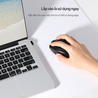 Chuột Quang Không Dây Tĩnh Âm ROBOT M370 Tĩnh Âm Cảm Biến Quang Học Khoảng Cách Tín Hiệu 20m