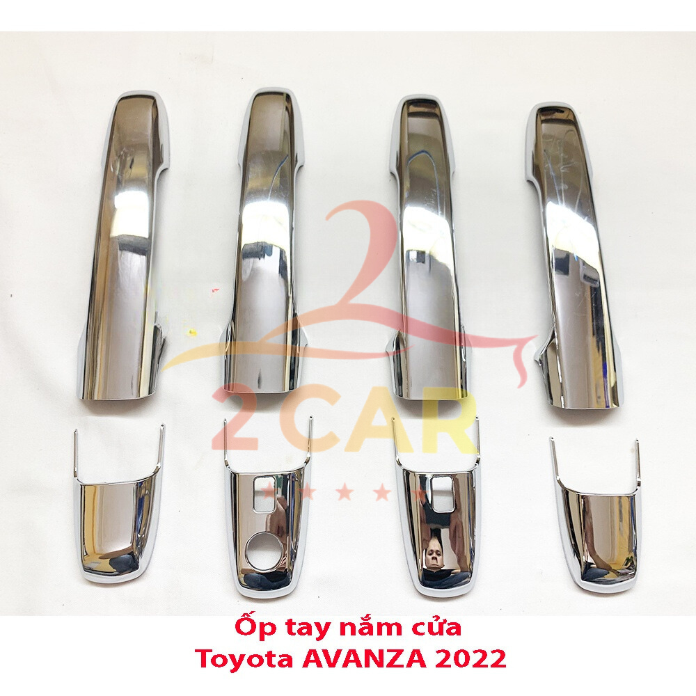 Ốp Tay nắm, Hõm Cửa Xe TOYOTA AVANZA 2022 2023 2024 2025 Mạ Crom cao cấp