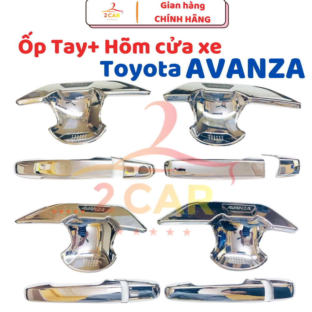 Ốp Tay nắm, Hõm Cửa Xe TOYOTA AVANZA 2022 2023 2024 2025 Mạ Crom cao cấp
