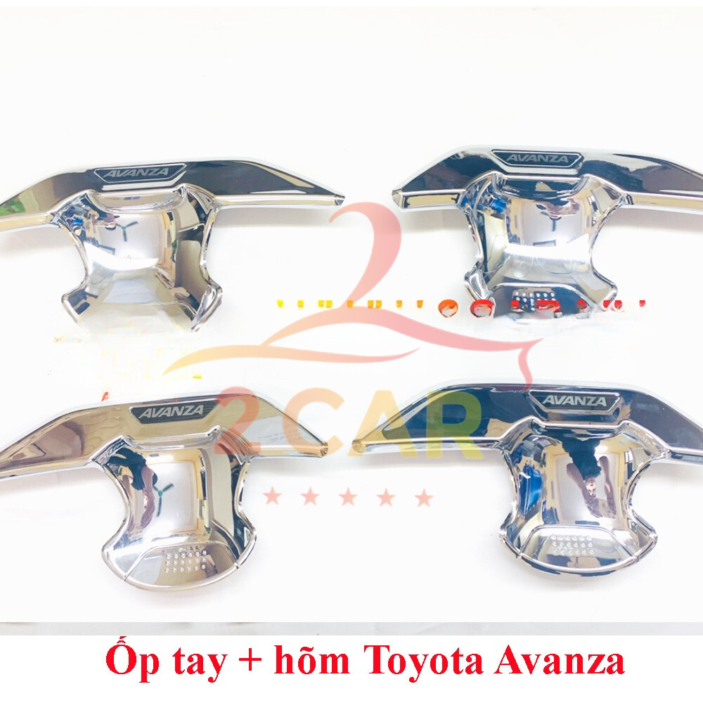 Ốp Tay nắm, Hõm Cửa Xe TOYOTA AVANZA 2022 2023 2024 2025 Mạ Crom cao cấp