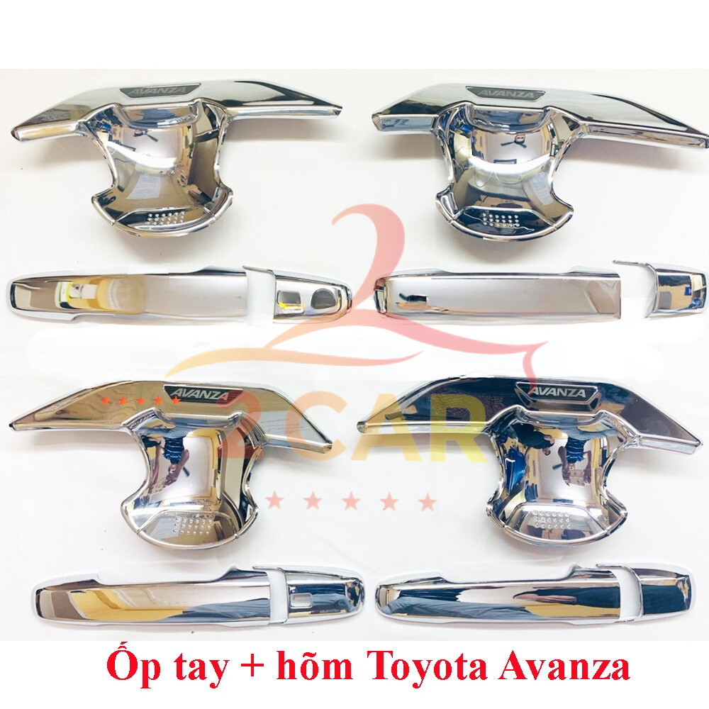 Ốp Tay nắm, Hõm Cửa Xe TOYOTA AVANZA 2022 2023 2024 2025 Mạ Crom cao cấp