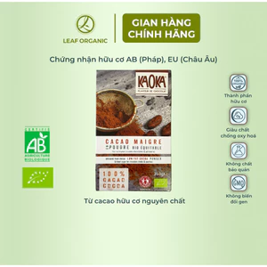Ca cao hữu cơ nguyên chất tách béo Kaoka 250g
