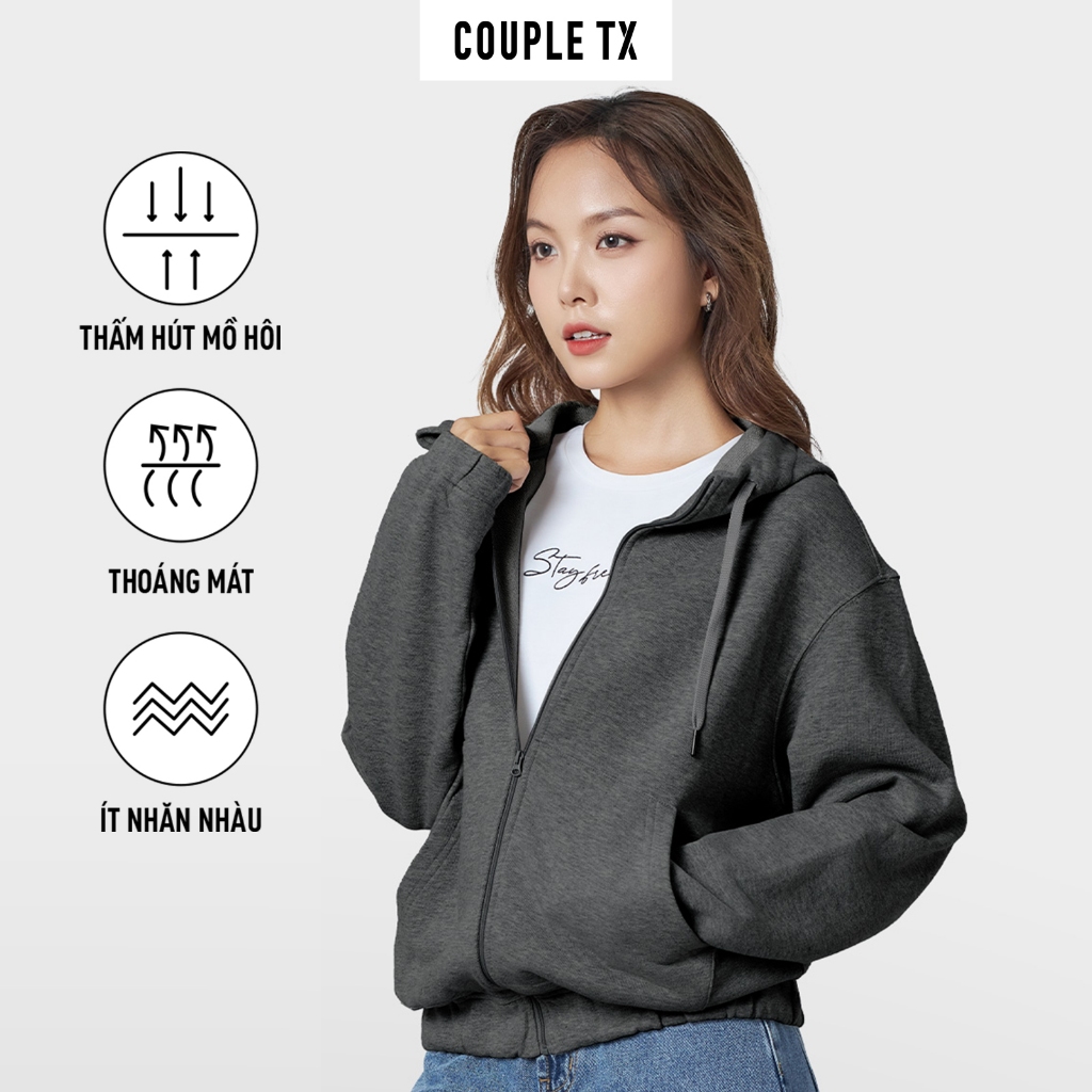 Ảnh Áo Khoác Chống Nắng Nữ Couple TX Thun Chân Cua Thời Trang EASY GIRL WOK 2056 2