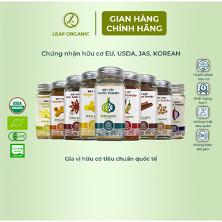 Gia vị hữu cơ Vinasamex Leaf Organic bột hồi, bột hành, bột tỏi, hoa hồi, bột sả, bột quế
