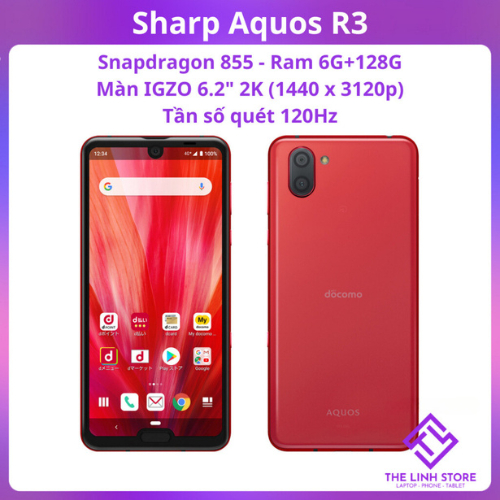 Điện thoại Sharp Aquos R3 màn 2K 120Hz - Snap 855 ram 6G 128G | Shopee ...