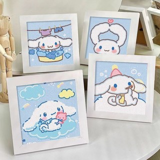 Bộ Tranh Đính Đá 17x17cm Tự Làm Kèm Khung Rèn Luyện Tính Kiên Trì, Bộ Tranh Gắn Đá 5D DIY Nhiều Mẫu 89063