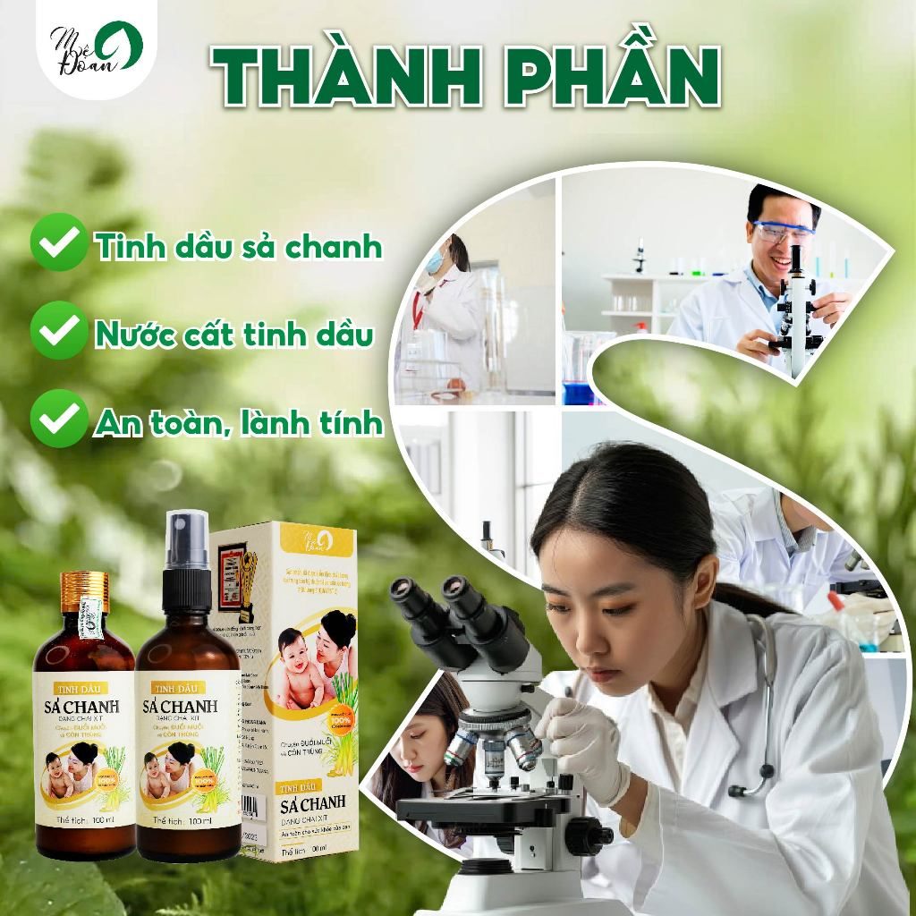 Ảnh Tinh dầu sả chanh Mệ Đoan thơm phòng, thanh lọc, khử mùi không khí dạng xịt 100ml 4