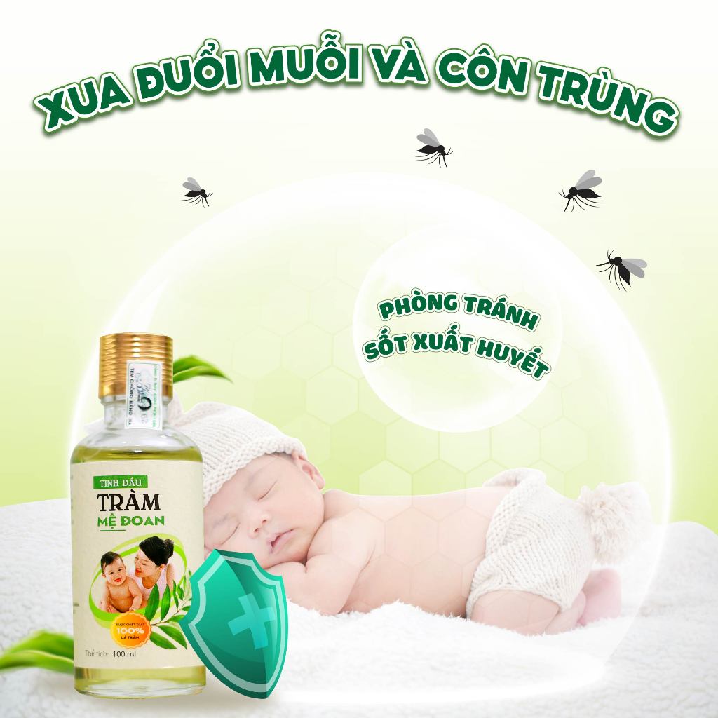 Ảnh Tinh dầu tràm Mệ Đoan nguyên chất giữ ấm phòng cảm lạnh xua đuổi côn trùng 100ml 4