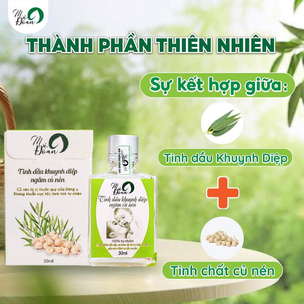 Ảnh Tinh dầu khuynh diệp củ nén Mệ Đoan cho bé giữ ấm kháng khuẩn phòng cảm lạnh 30ml 2