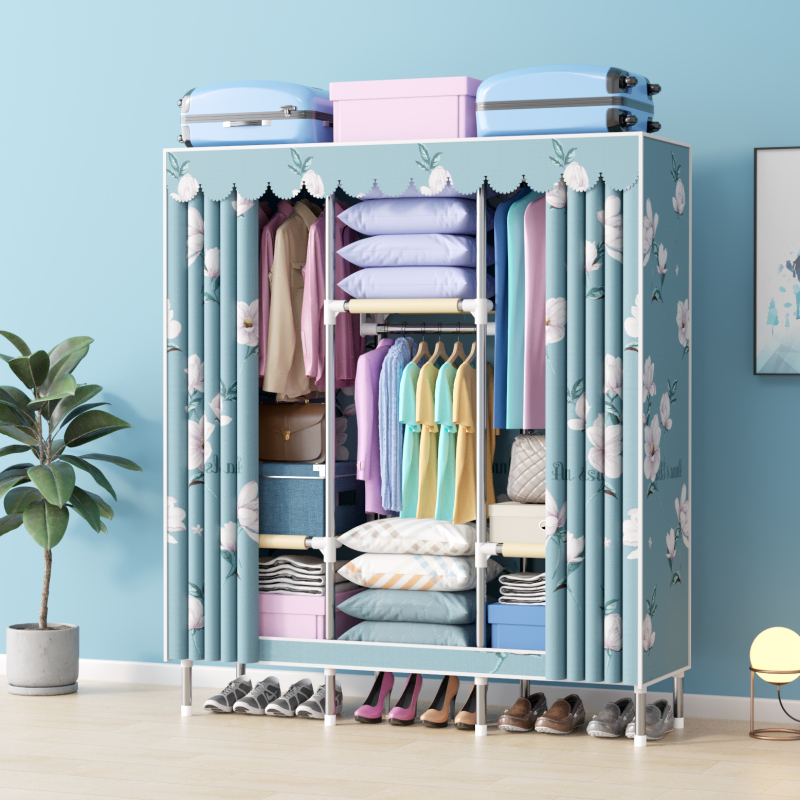 Tủ vải đựng quần áo tủ quần áo vải khung thép siêu bền, chịu lực tốt, đựng  quần áo thiết kế 3 buồng | Shopee Việt Nam
