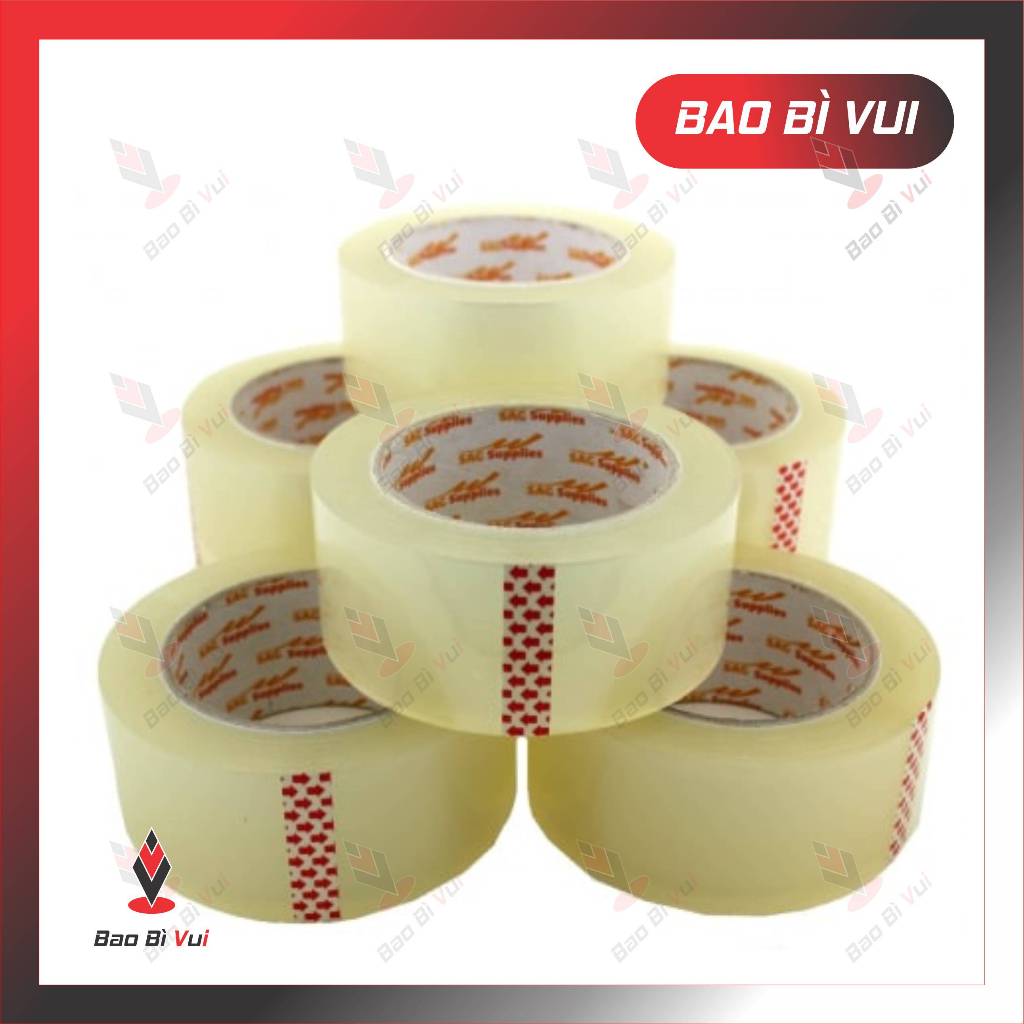 Băng keo 200yard - màng keo dày dính - BAO BÌ VUI