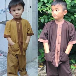LTụ Phối Bé Trai# Quần Áo Bé Đi Chùa
