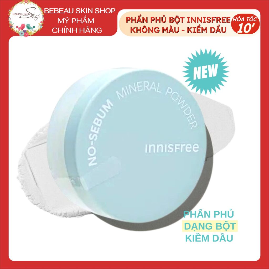 Phấn Phủ Bột Innisfree No Sebum Mineral Powder Kiềm Dầu Không Màu Trong ...