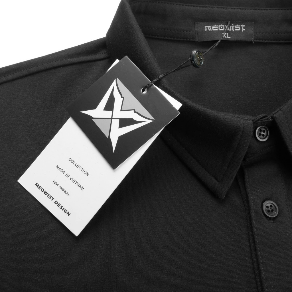 Áo Polo Nam Basic form Regular Logo Thêu Meowist , Thoáng mát, Thời Trang, Cá tính