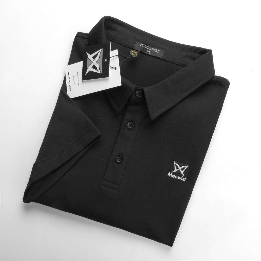 Áo Polo Nam Basic form Regular Logo Thêu Meowist , Thoáng mát, Thời Trang, Cá tính