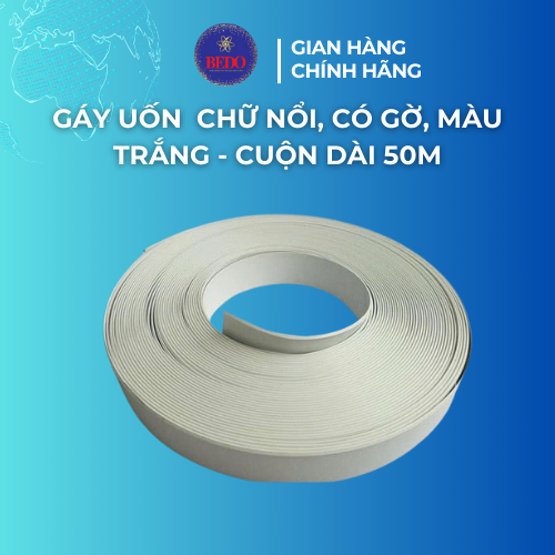 Gáy Nhôm Chữ Nổi BEDO Màu Trắng 0.6mm Có Gờ Dẹt Làm Bảng Hiệu Quảng Cáo LED Chuyên Nghiệp