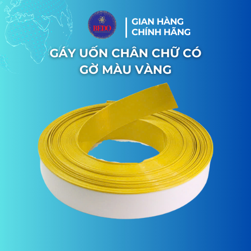 Gáy Uốn Chữ Nổi BEDO Nhôm Vàng 1 Gờ 0.6mm Cuộn 50m Làm Chữ Nổi Quảng Cáo Bền Đẹp Cao Cấp