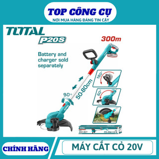 TOTAL Máy cắt cỏ dùng pin 20V kèm pin sạc TGTLI20328