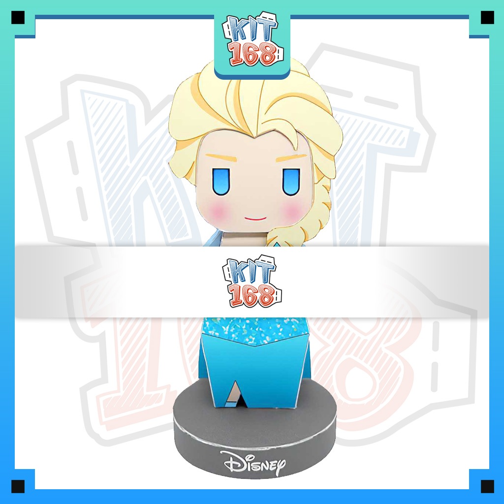 Mô hình giấy Anime Game Chibi Elsa - Disney Princess | Shopee Việt Nam