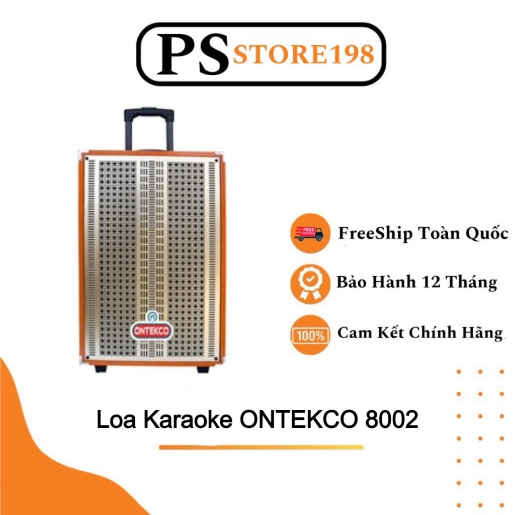 Freeship toàn quốc ] Loa Kéo bluetooth ontekco 8002 di động Kèm 2 ...