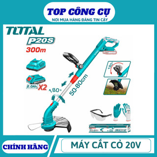 TOTAL Máy cắt cỏ dùng pin 20V kèm pin sạc TGTLI20018 / TGTLI20301