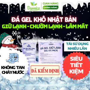 Đá khô giữ lạnh thực phẩm dạng gel, giữ nhiệt lạnh, chườm lạnh, trữ lạnh sữa mẹ, làm mát OGANICO
