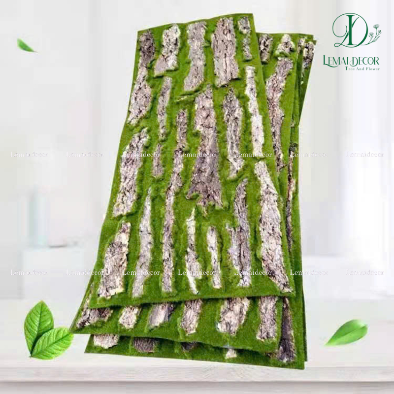 Tấm rêu gỗ trang trí làm tường cây kích thước 50cm x 100cm | Shopee ...