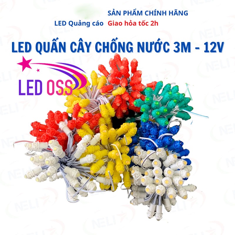 Led đúc F5 12v 9mm quấn cây chống nước,siêu bền | Shopee Việt Nam