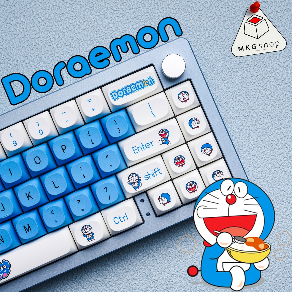 Keycap Doraemon PBT dyesub MA profile 124 nút bàn phím cơ siêu rẻ ...