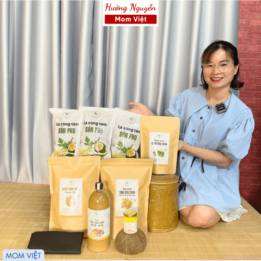 Combo ở cữ cho mẹ sau sinh (combo đặc biệt không vàng da)
