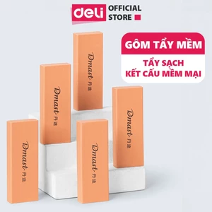 Gôm Tẩy Cao Cấp Deli Tẩy Mềm Siêu Sạch Ít Vụn Không Mòn Rách Giấy Dụng Cụ Học Tập