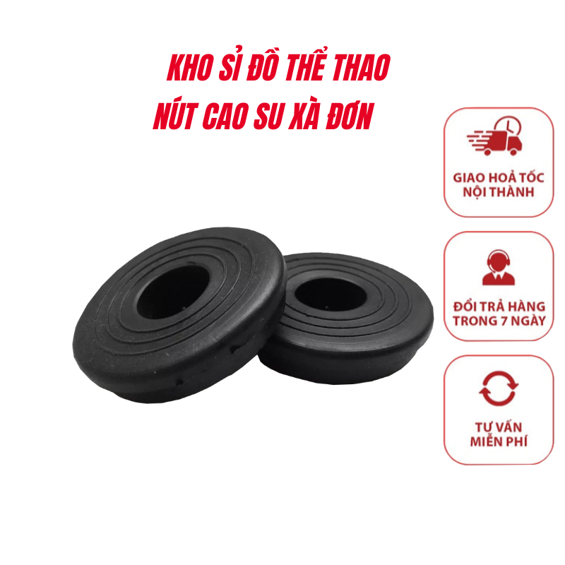 Nút cao su Xà Đơn (1 cặp) 💎FREESHIP💎 Núm mút cao su phụ kiện gắn đầu xà đơn