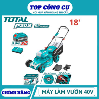 TOTAL Máy làm vườn KHÔNG CHỔI THAN 18 inch dùng pin 40V TLMLI2018 / TLMLI20182
