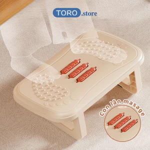 Ghế Kê Chân Massage TORO Gác Chân Công Thái Học Dân Văn Phòng Thư Giãn Có Con Lăn Giảm Stress