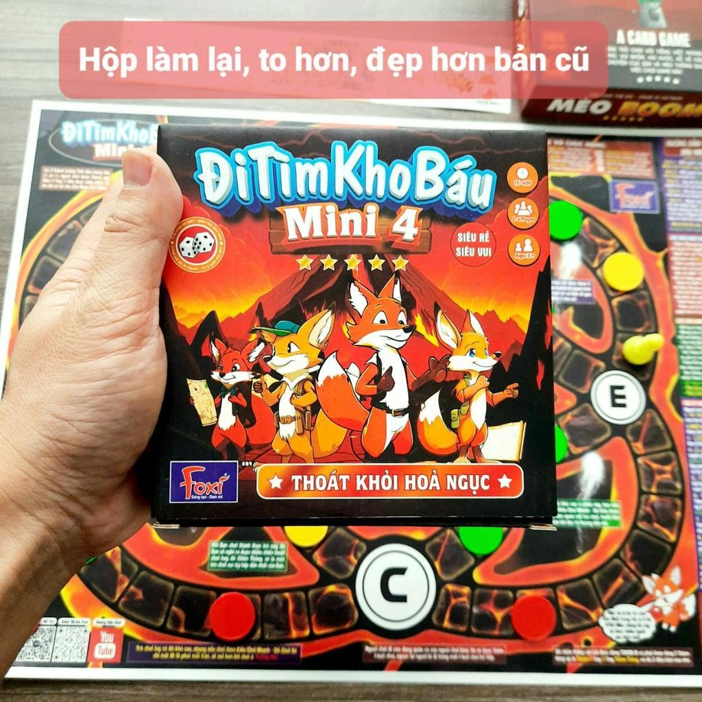 Đồ Chơi Board Game - Đi Tìm Kho Báu Mini - Đồ Chơi Phát Triển Tư Duy Dễ Chơi Vui Nhộn