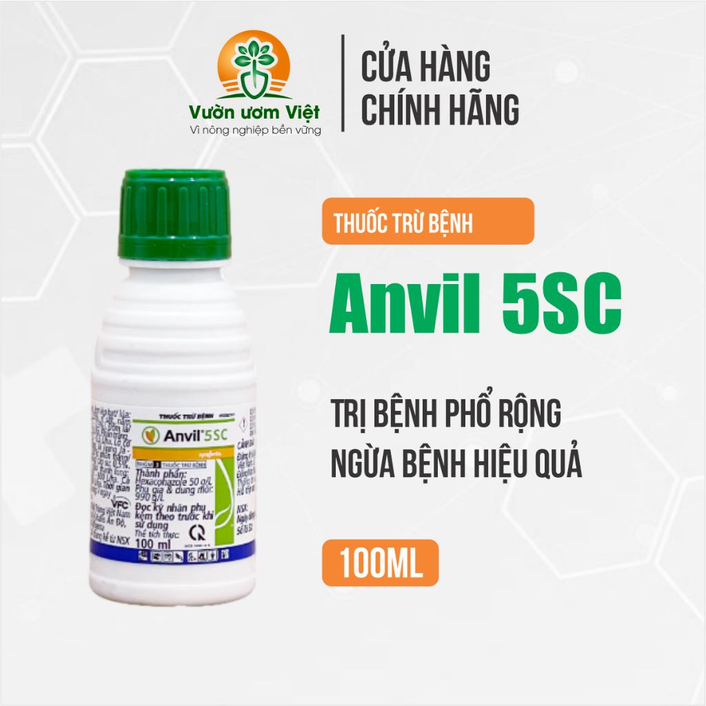Thuốc trừ bệnh Anvil 5SC Syngenta - trừ bệnh phổ rộng, thương hiệu cao cấp - 100ml