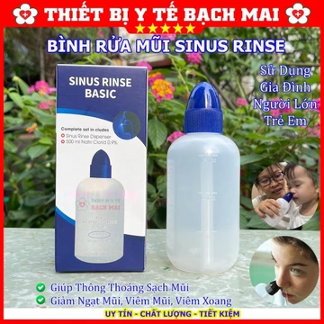 Bình Rửa Mũi SINUS RINSE - Giúp Thông Thoáng Mũi, Giảm Mạt Mũi, Viêm Mũi, Viêm Xoang