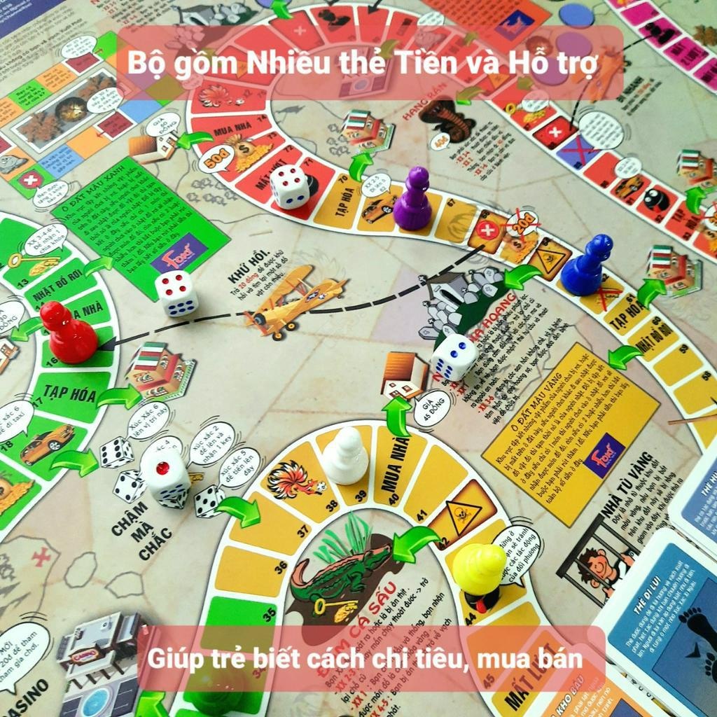 Đồ Chơi Board Game Nhiều Người Chơi - Đi Tìm Kho Báu - Tương Tác Phát Triển Tư Duy Và Vui Nhộn