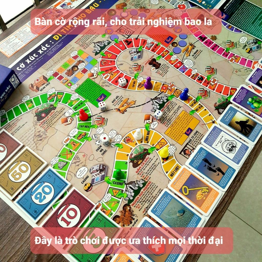 Đồ Chơi Board Game Nhiều Người Chơi - Đi Tìm Kho Báu - Tương Tác Phát Triển Tư Duy Và Vui Nhộn