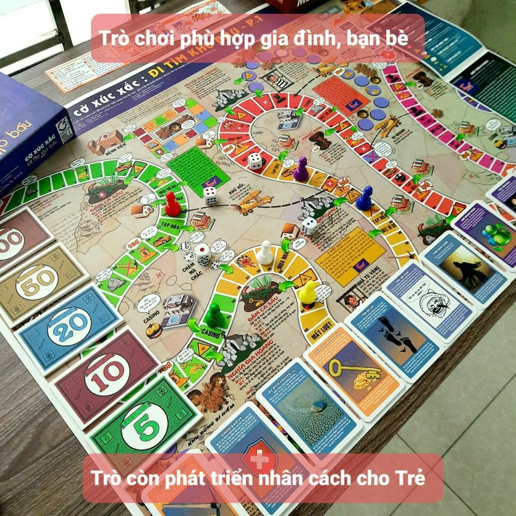 Đồ Chơi Board Game Nhiều Người Chơi - Đi Tìm Kho Báu - Tương Tác Phát Triển Tư Duy Và Vui Nhộn