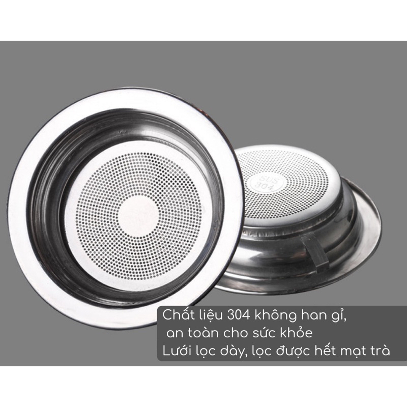 Tống chuyên trà thủy tinh chịu nhiệt cao cấp kèm lọc trà Inox
